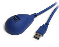 Startech.com Cable de Extensión SuperSpeed USB 3.0 de 5 pies A a A M/H para Escritorio (USB3SEXT5DSK) Startech.com Cable de Extensión SuperSpeed USB 3.0 de 5 pies A a A M/H para Escritorio (USB3SEXT5DSK)
